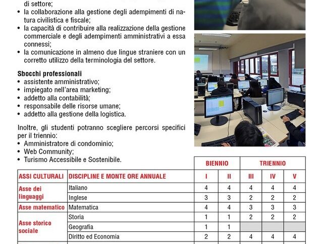 Scheda riassuntiva indirizzo SC